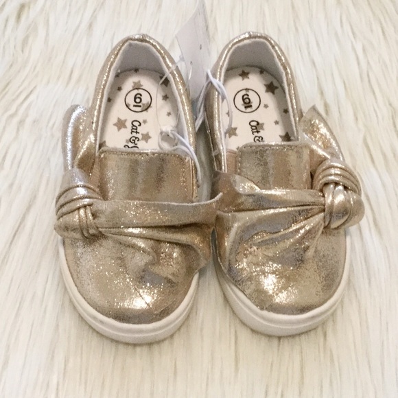 cat and jack gold shoes